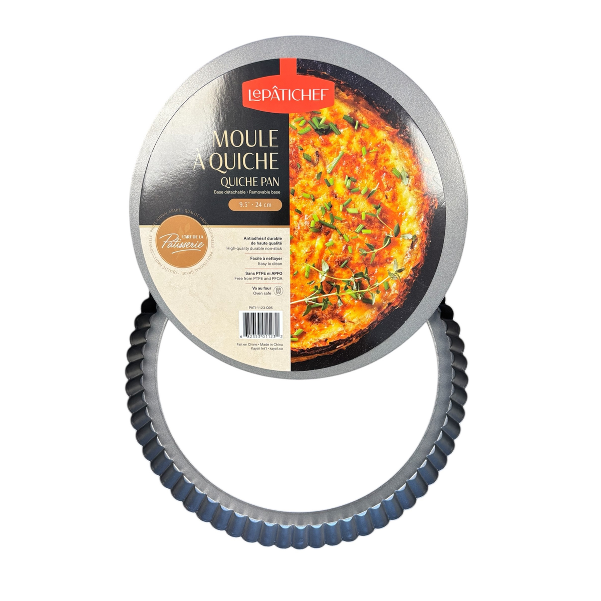 Moule à quiche antiadhésif à fond amovible 24 cm – Le Pâtichef