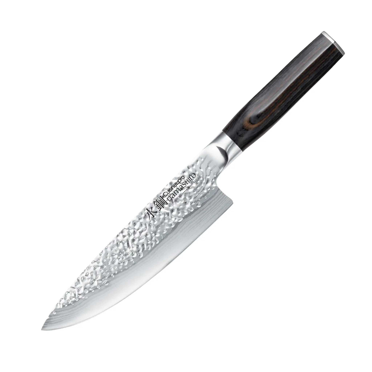 Couteau de chef Damashiro EMPEROR® 15 cm avec lame incurvée pour coupe précise et polyvalente en cuisine