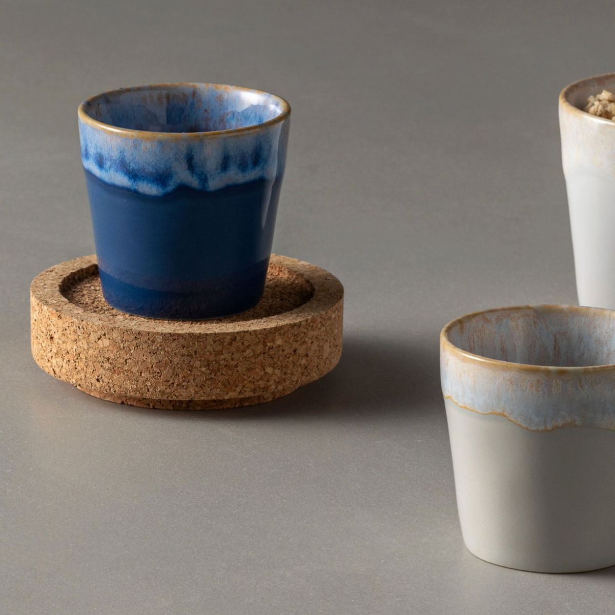 Tasse à espresso en grès Grespresso bleu denim 90 ml – Costa Nova