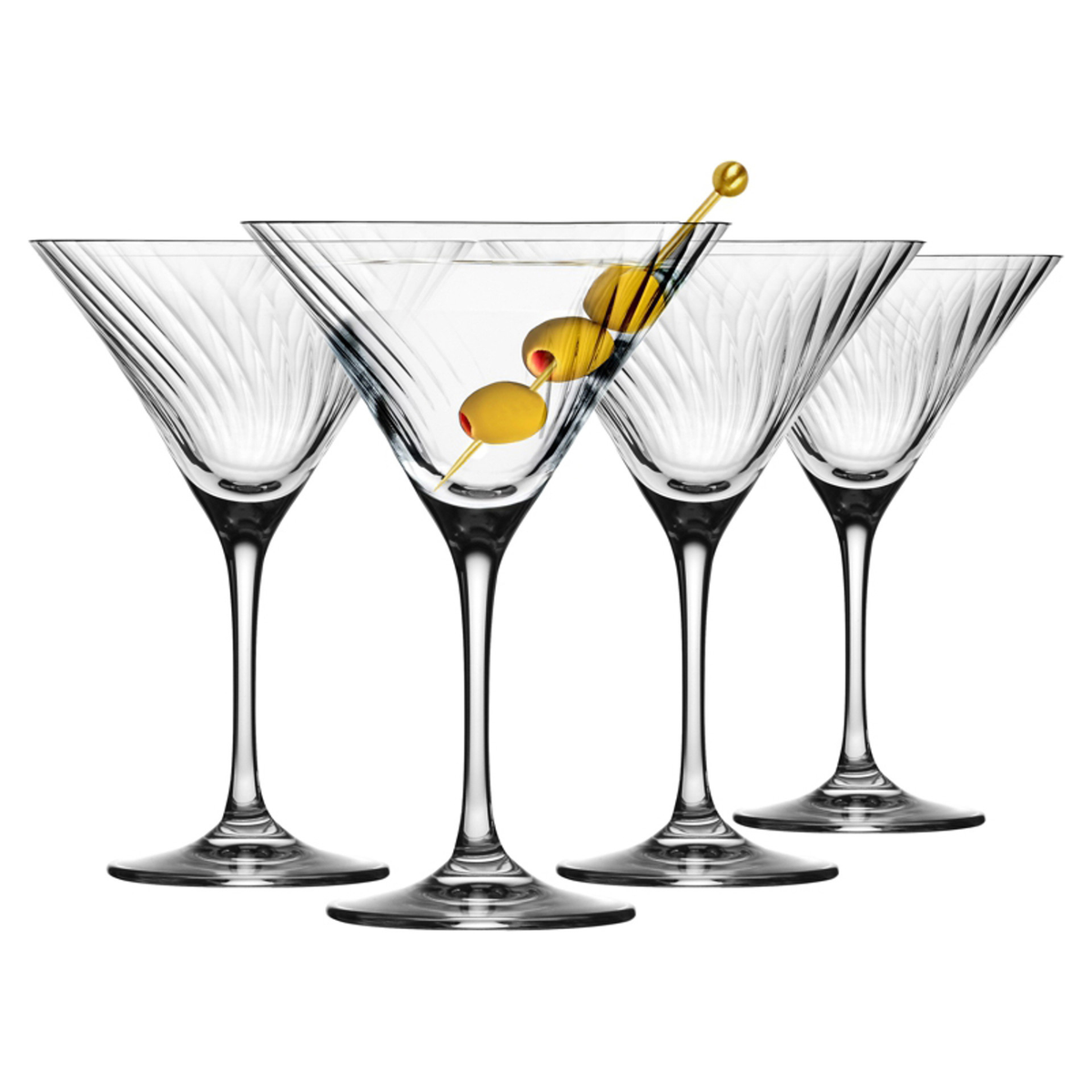 Ensemble de 4 verres à martini en verre Avant-Garde Lumi 240 ml – Krosno