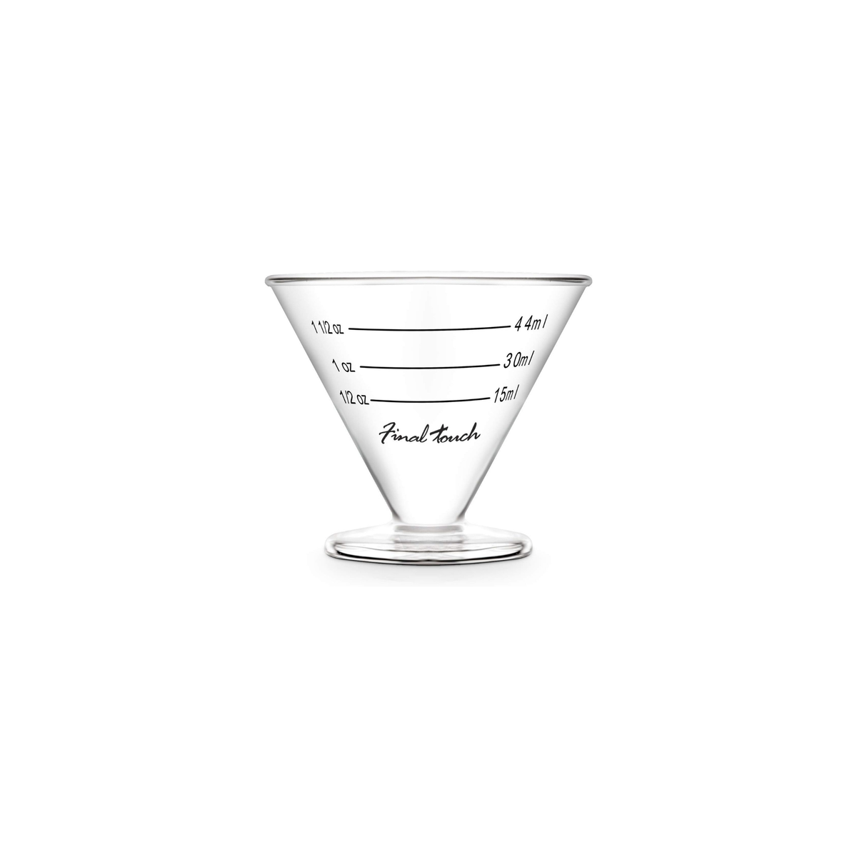 Verre doseur à martini avec graduations – Final Touch