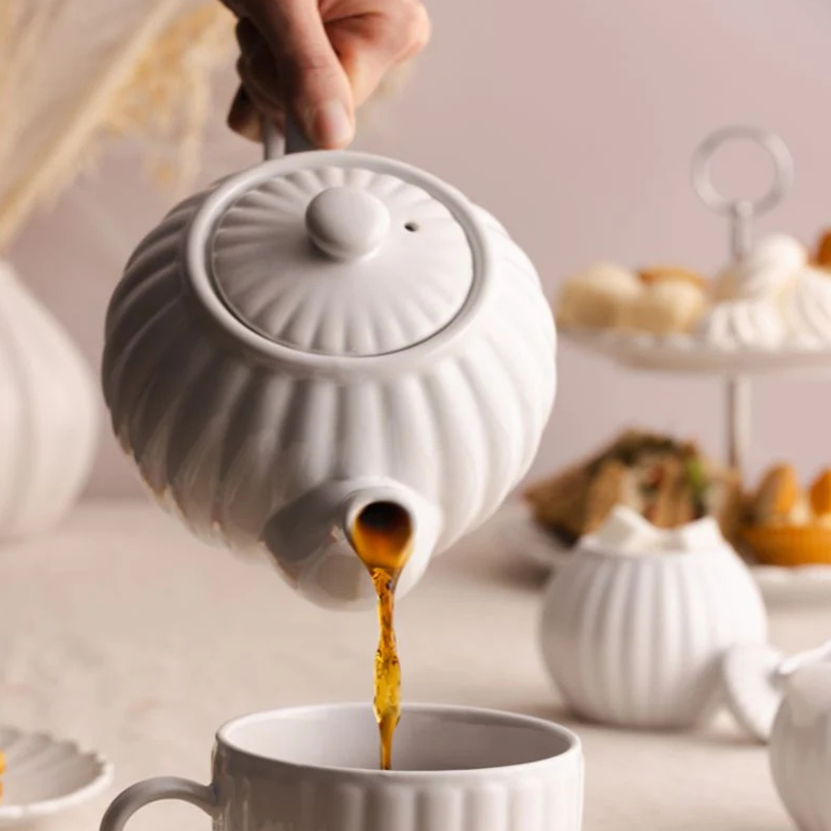 Théière en grès blanche 6 tasses – Price & Kensington