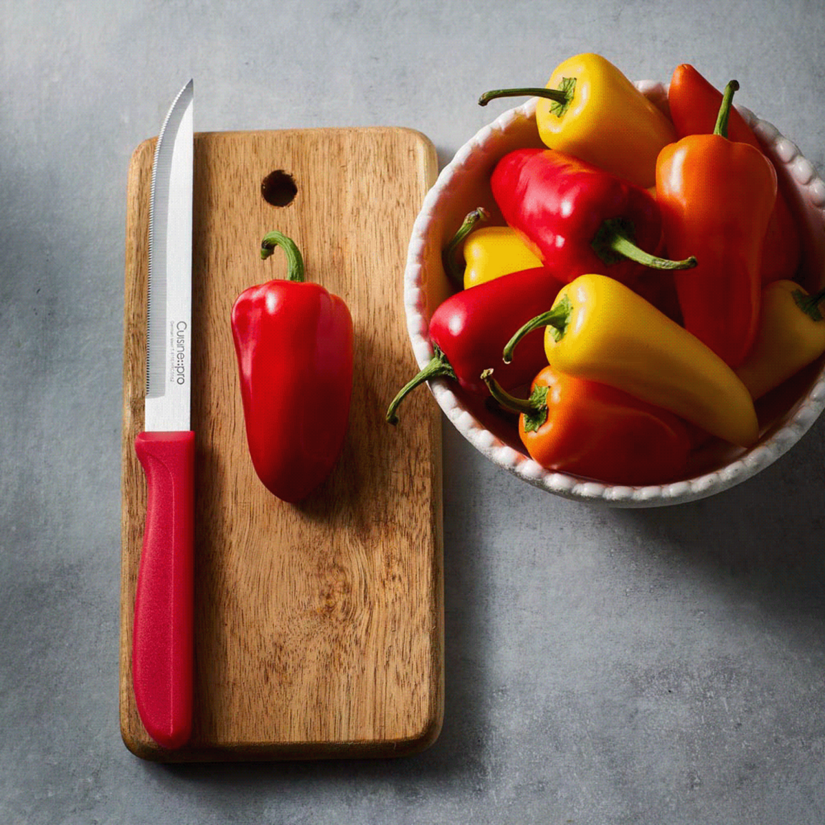 Couteau utilitaire dentelé 13 cm CLASSIC rouge – Cuisine::pro® Cuisine::pro®