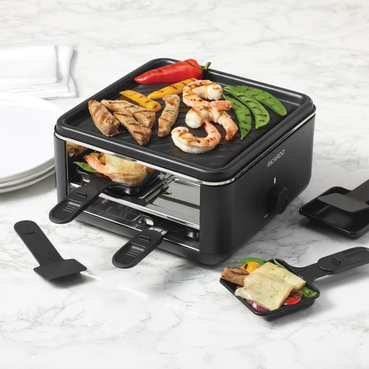 Ensemble à raclette pour 4 personnes - Ricardo Ricardo