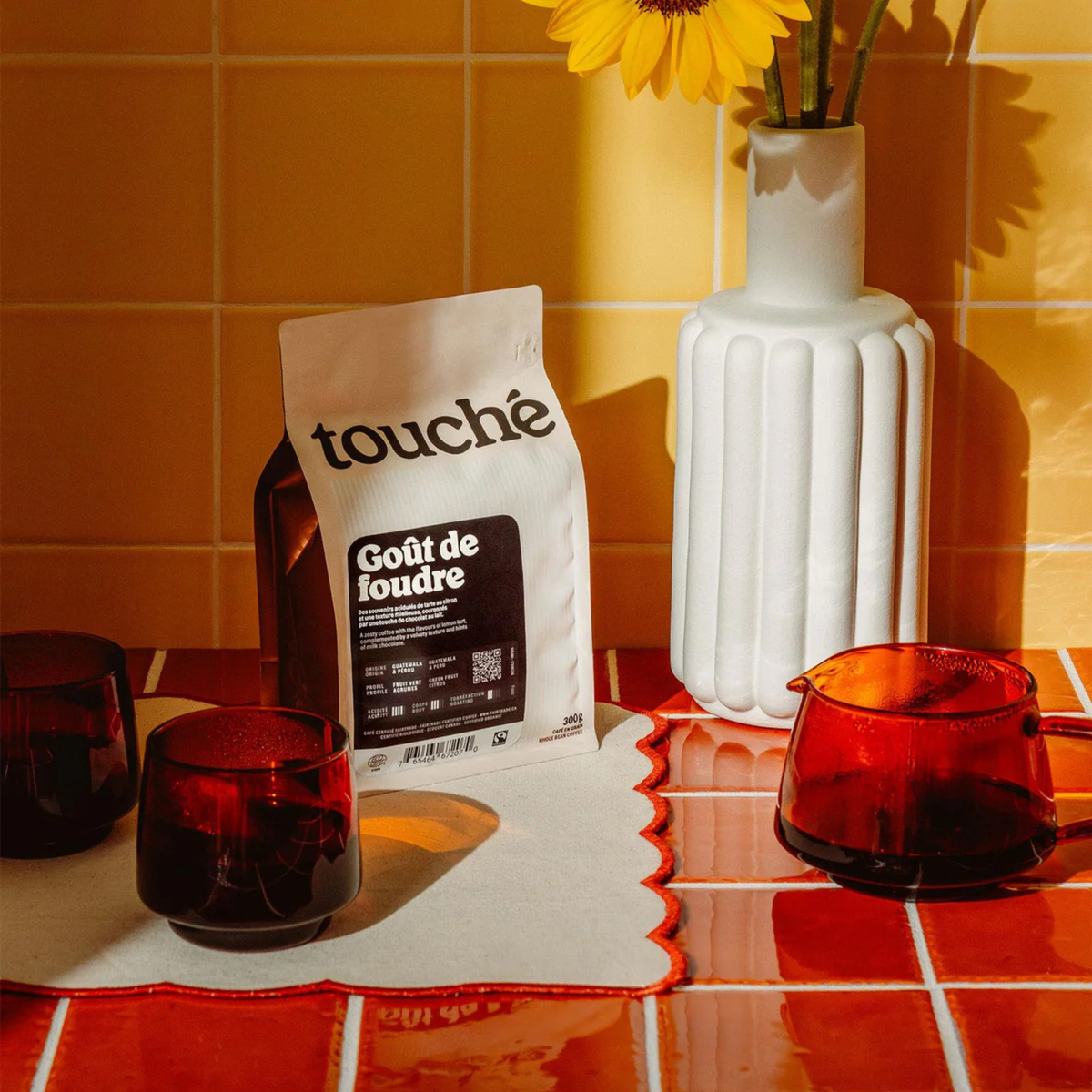 café en grains profil agrumes citron orange

