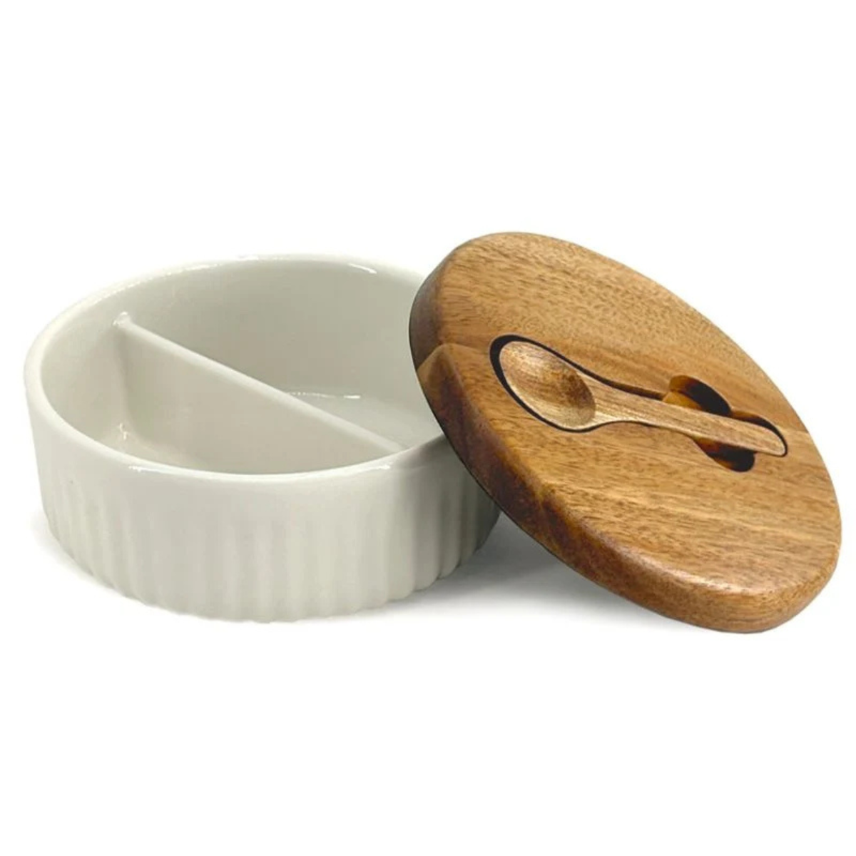 Pot à sel compartimenté en porcelaine – Price & Kensington