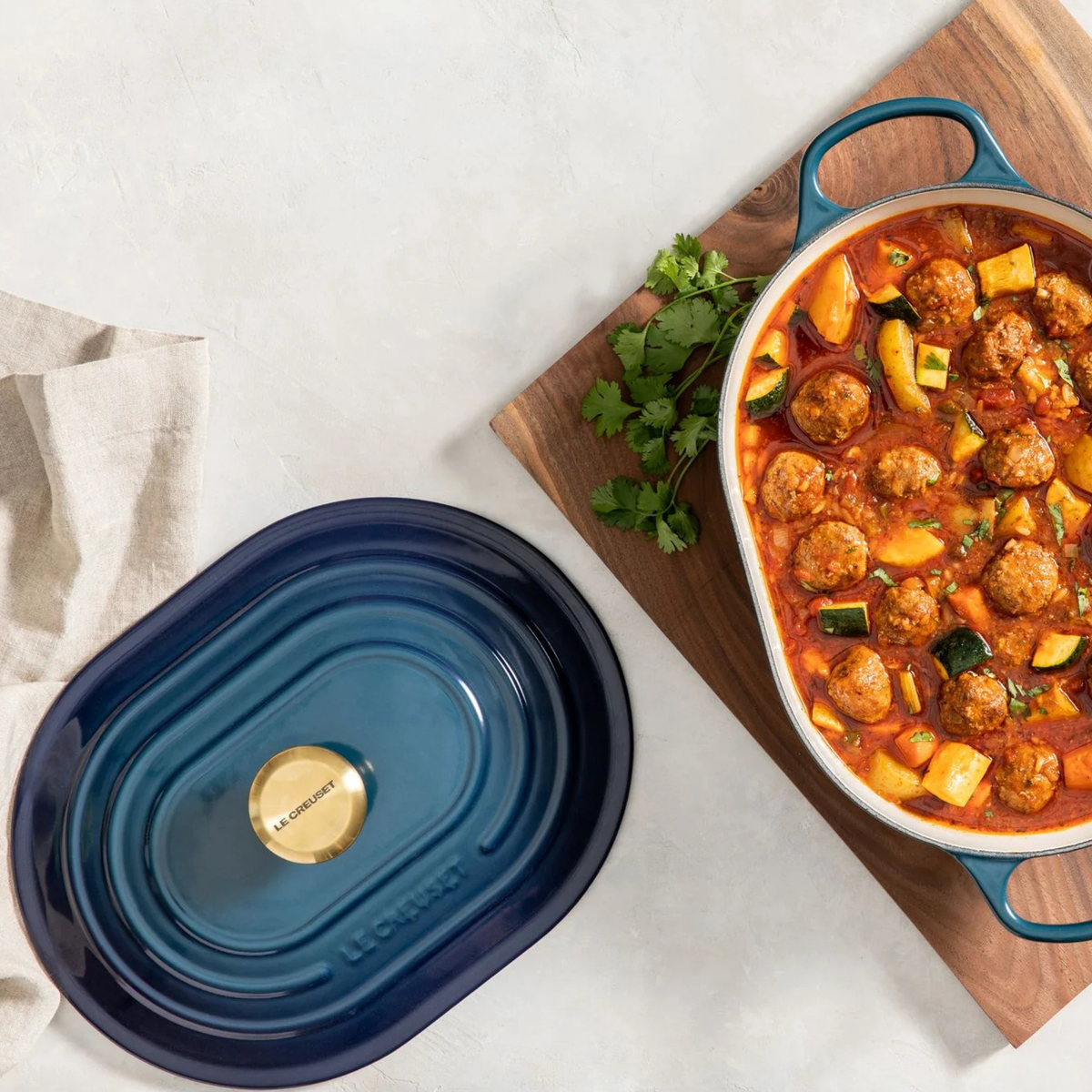 Cocotte oblongue en fonte émaillée Agave 3,4 L – Le Creuset