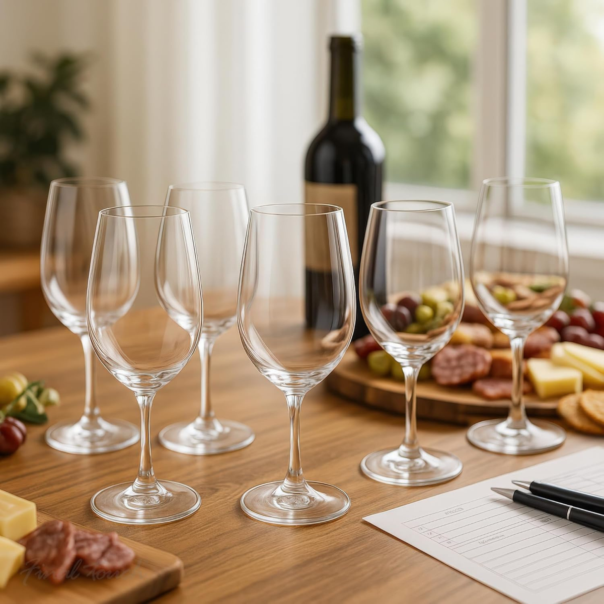 Set of 6 ISO / INAO wine tasting glasses 215 ml – Final Touch