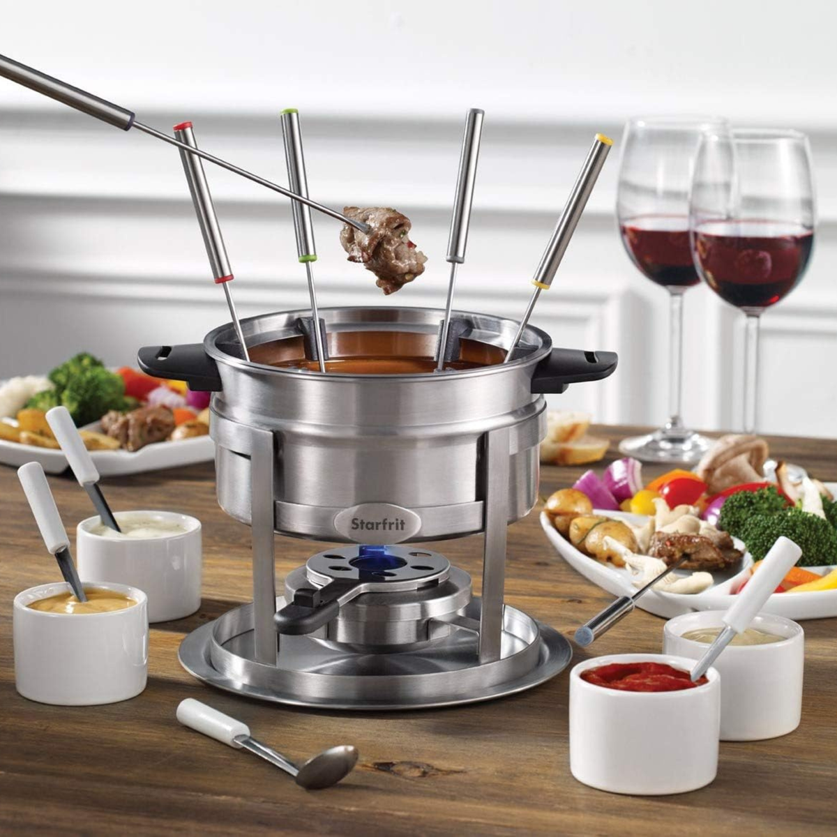 Ensemble de 6 fourchettes à fondue en acier inoxydable 22,5 cm – Starfrit