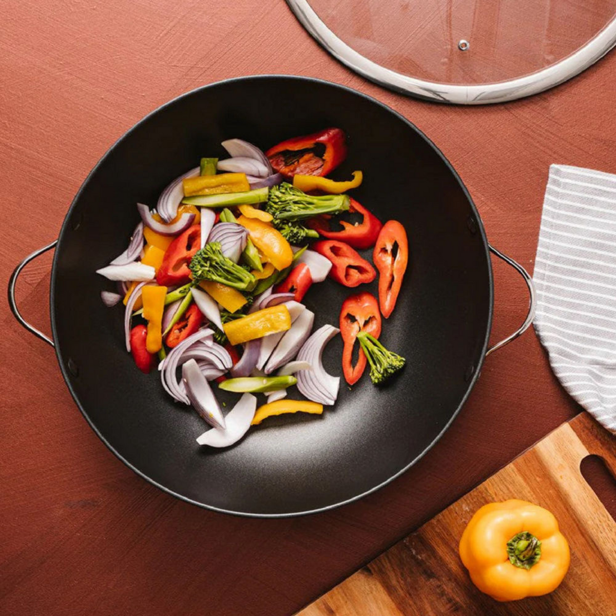 Wok avec couvercle 14" iD3 - Cuisine::pro® Cuisine::pro®