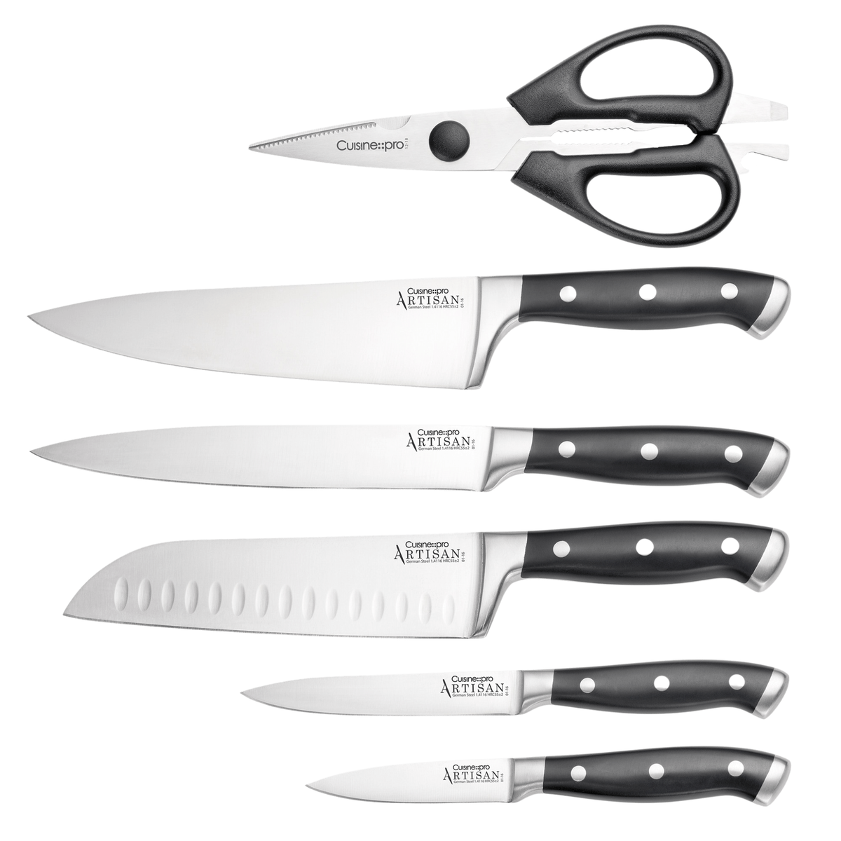 Bloc de couteaux Licht ARTISAN™ 7 pièces - Cuisine::pro® Cuisine::pro®
