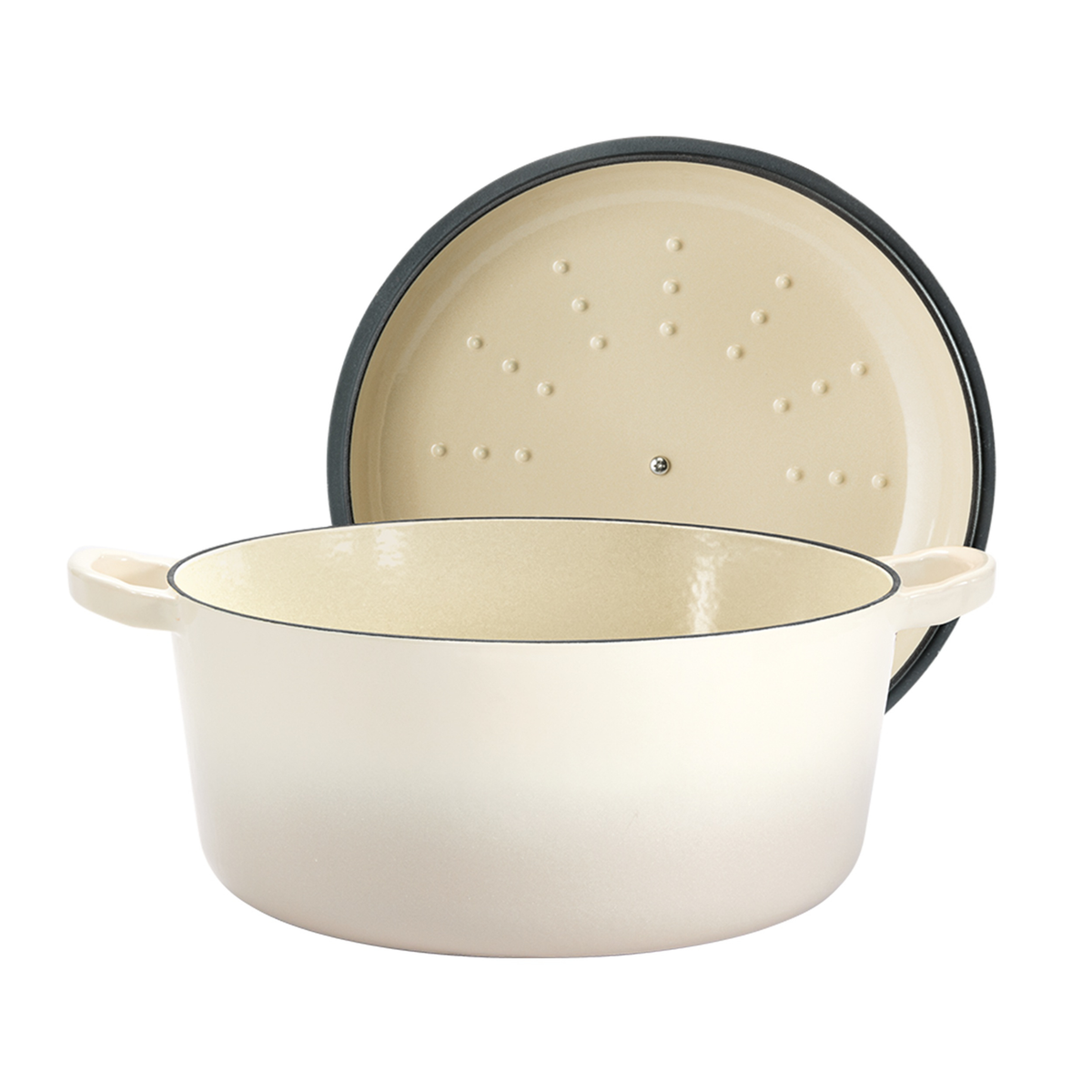 Cocotte ronde en fonte crème LE CONNOISSEUR™ 6,3 L - Cuisine::pro® Cuisine::pro®
