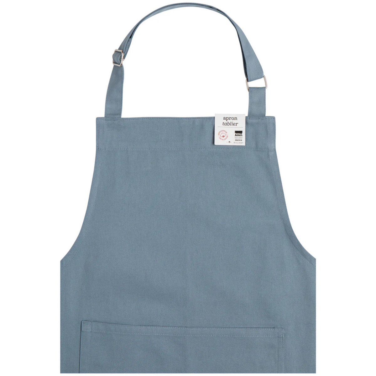 Détail tissu coton épais tablier cuisine
