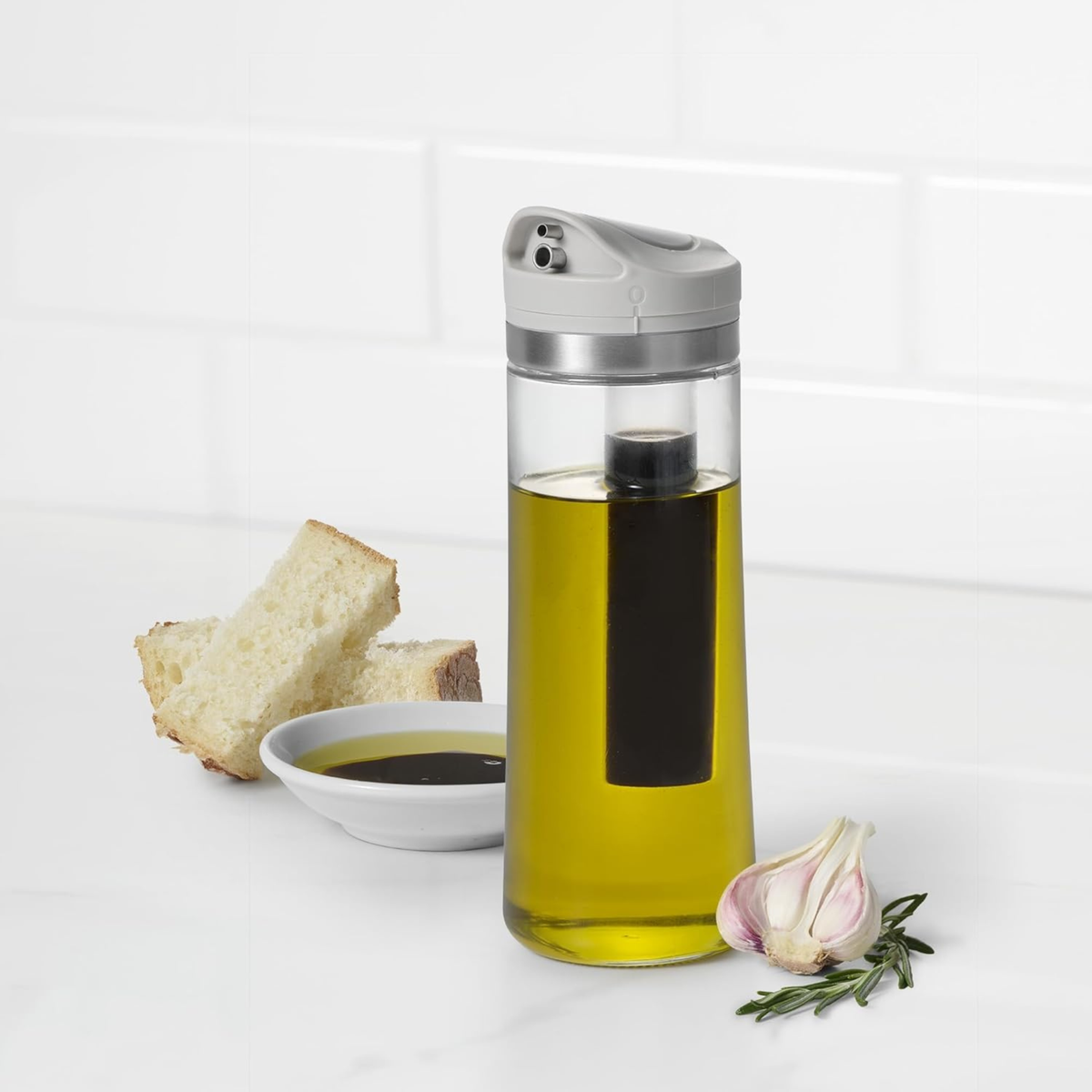Distributeur huile et vinaigre 2-en-1 en verre double compartiment 450 ml – Starfrit