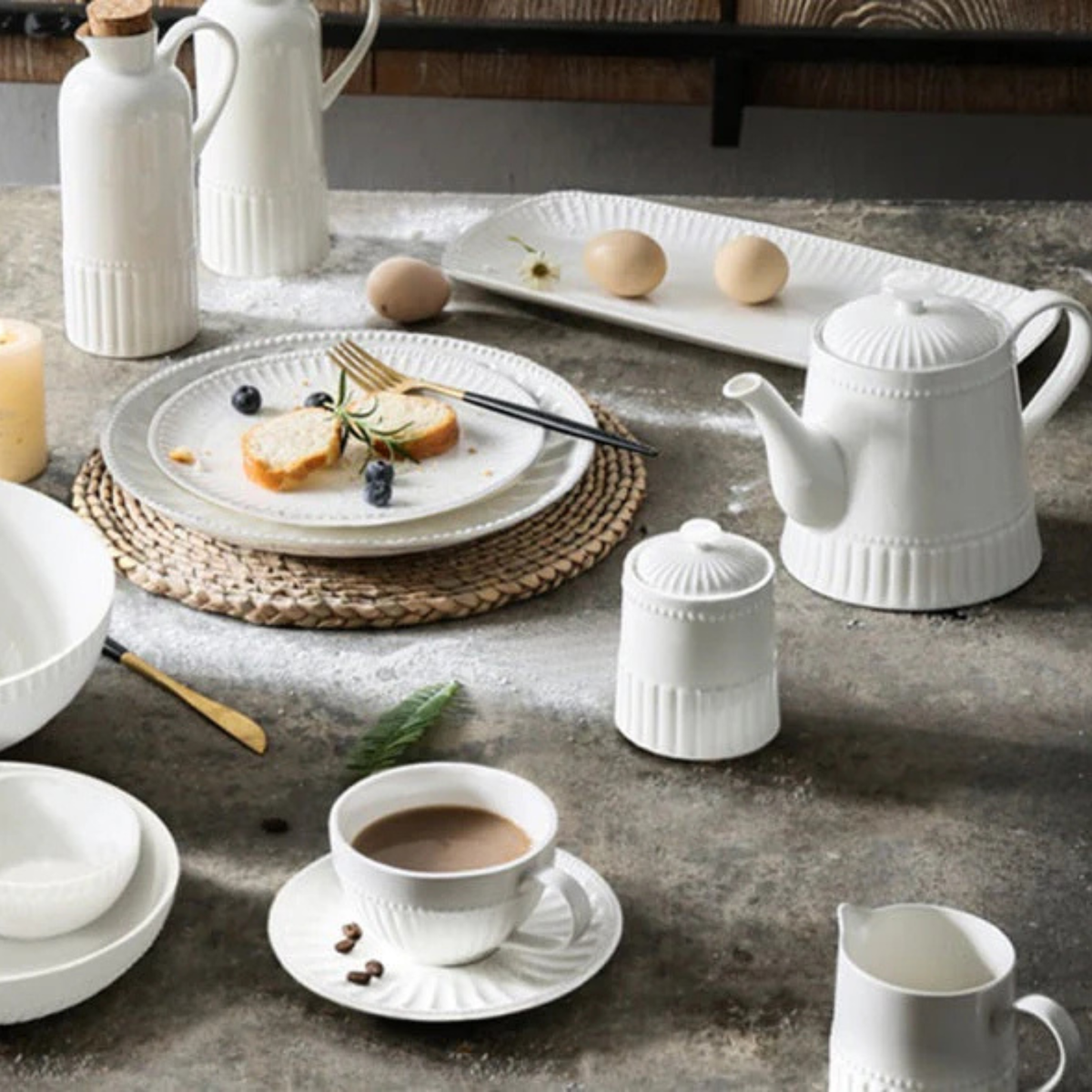 Assiette à entrée en porcelaine Chantilly 21 cm – BIA