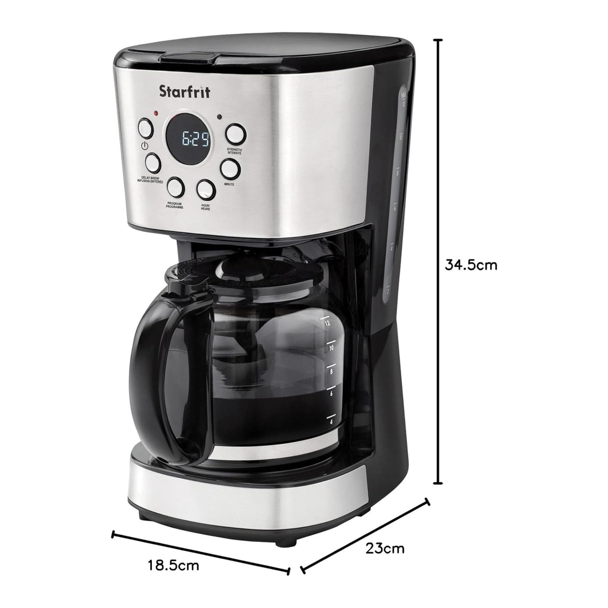Starfrit 12-Cup Programmable Drip Coffee Maker
