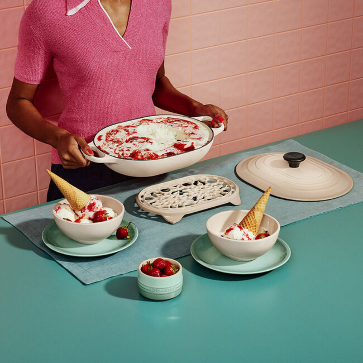 Cocotte oblongue en fonte émaillée Meringue 3,4 L – Le Creuset