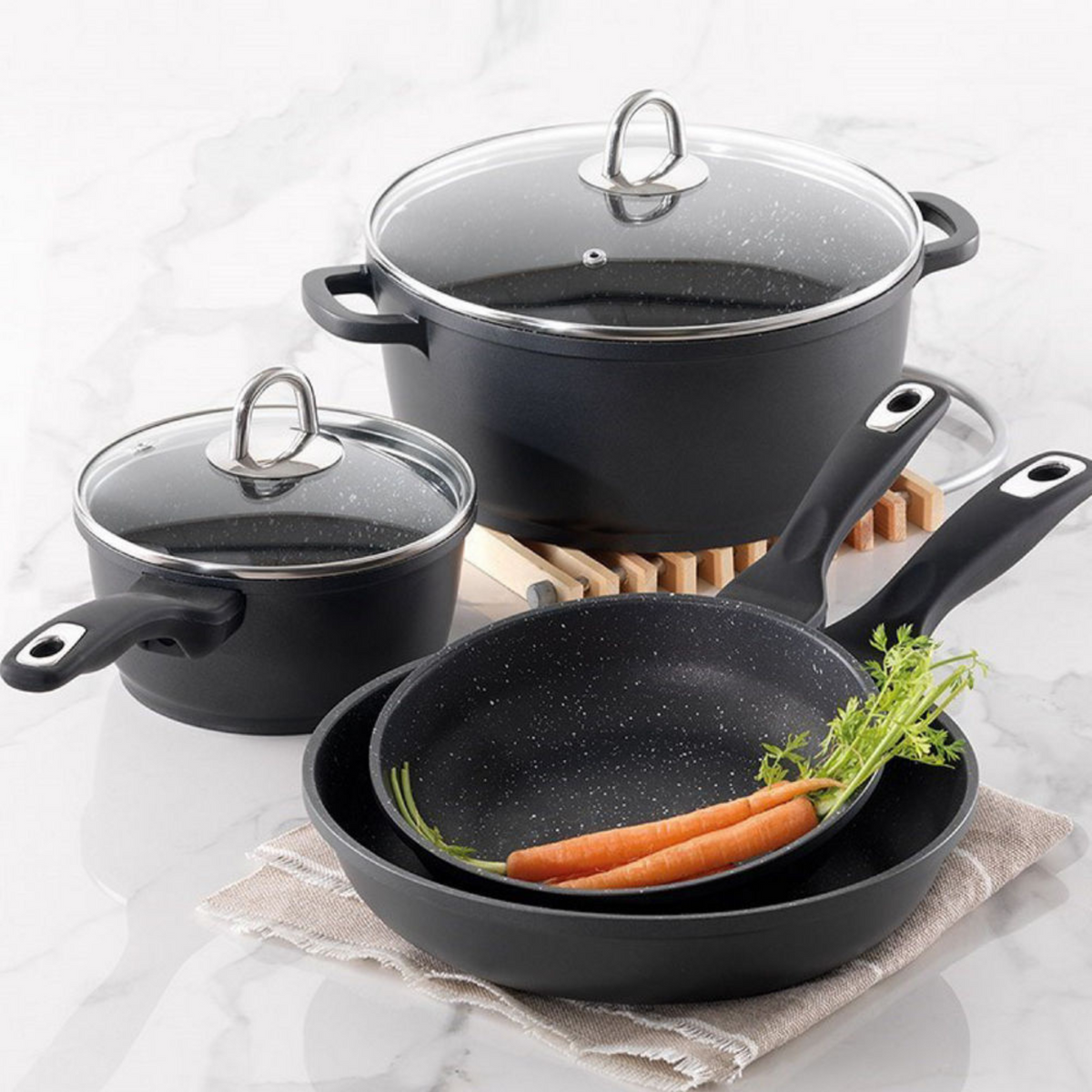 Batterie de cuisine 6 pièces GRANITE - Cuisine::pro® Cuisine::pro®