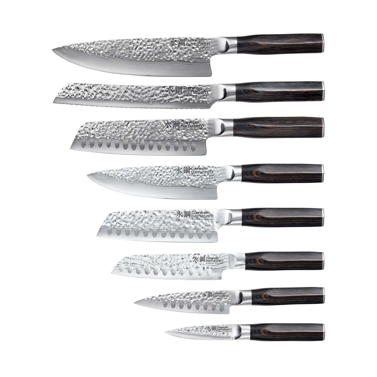 Bloc de couteaux Hisa Damashiro EMPEROR® 9 pièces – Cuisine::pro Cuisine::pro®