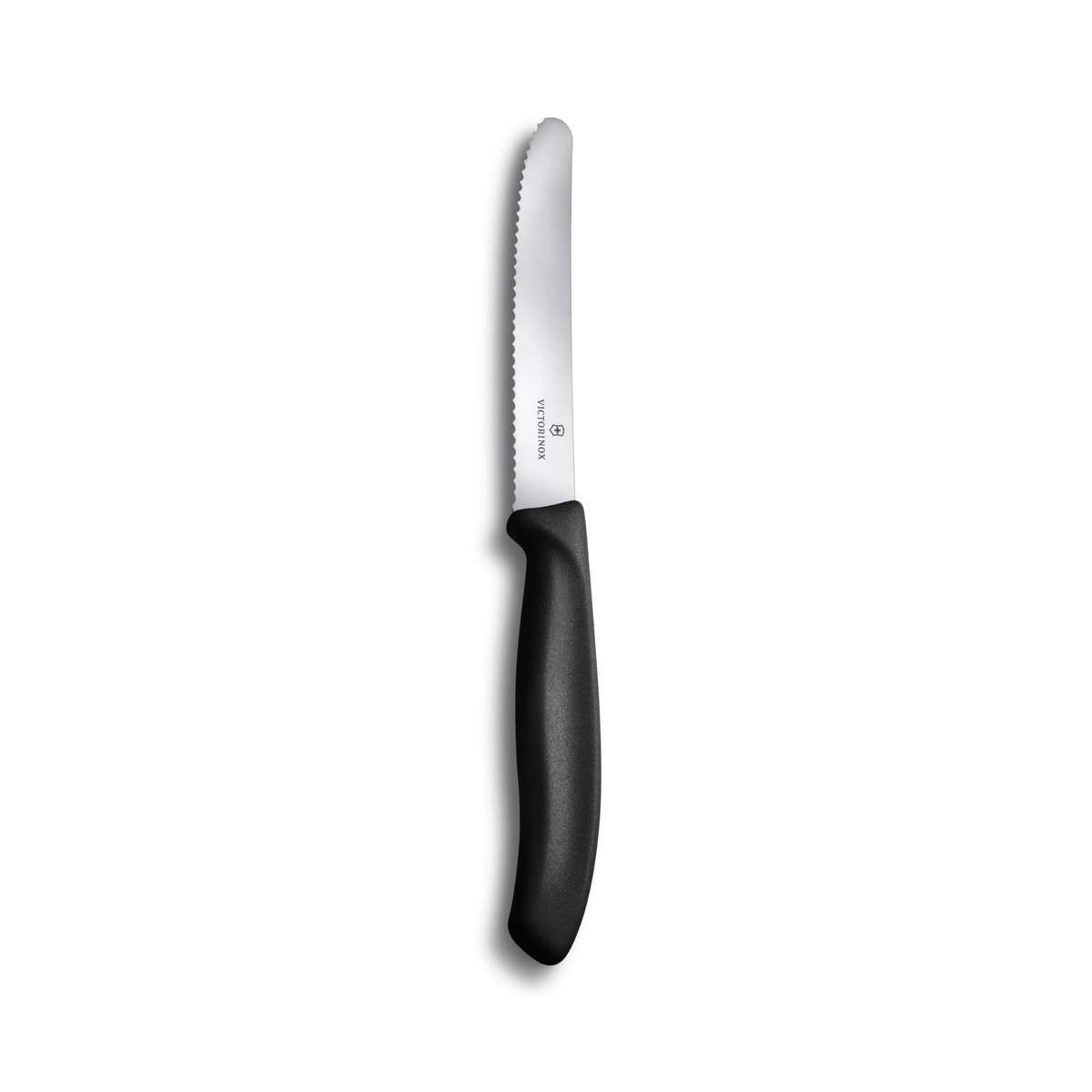 Couteau à tomate à lame ondulée Swiss Classic noir 11 cm – Victorinox