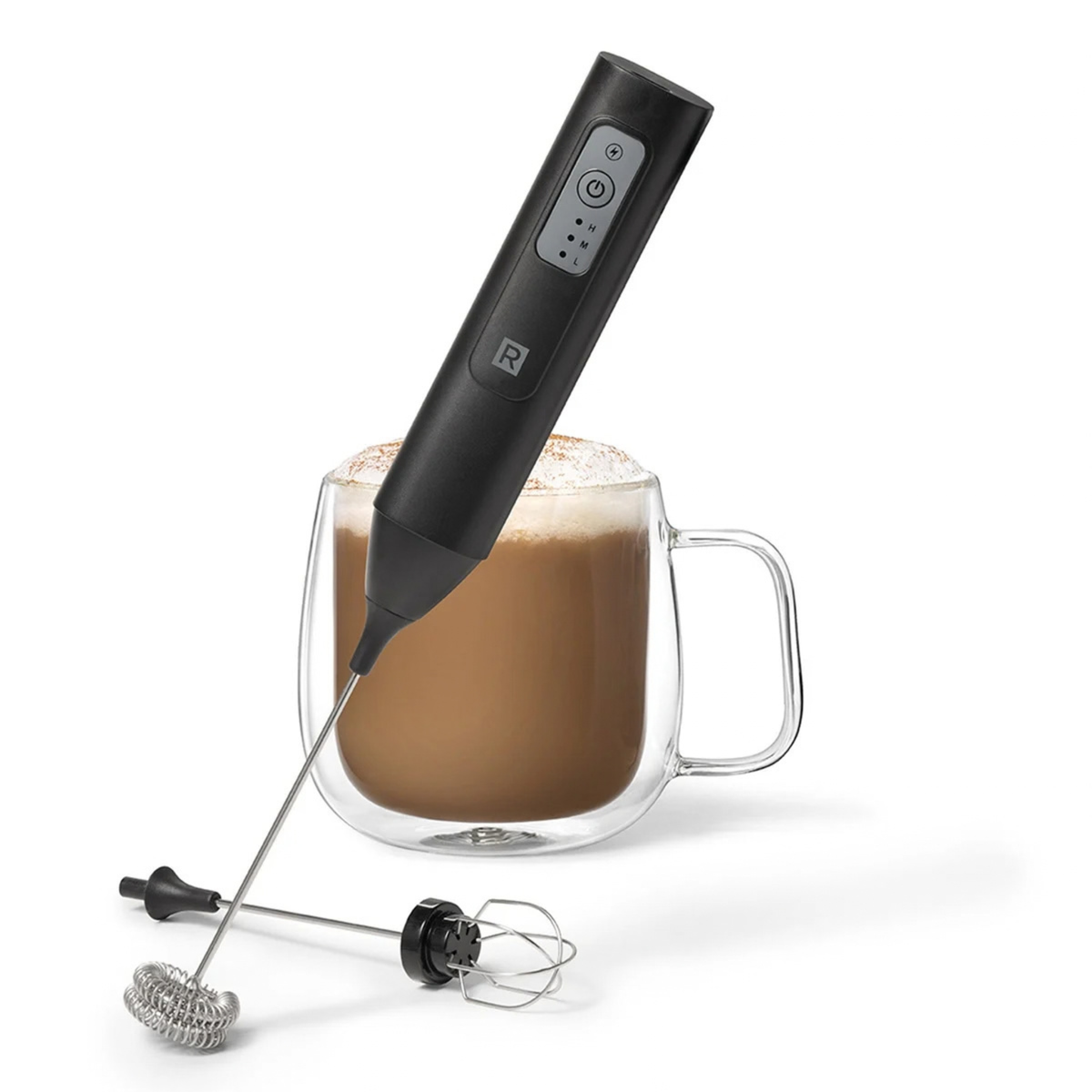 Mousseur à lait rechargeable avec 2 fouets – Ricardo