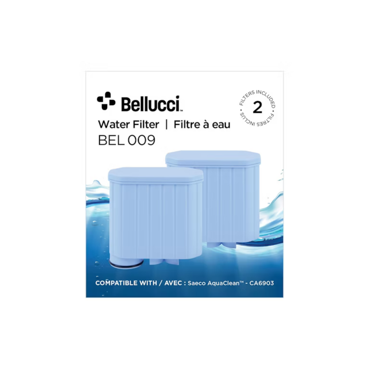 Ensemble de 2 filtres à eau BEL 009 - Bellucci Bellucci