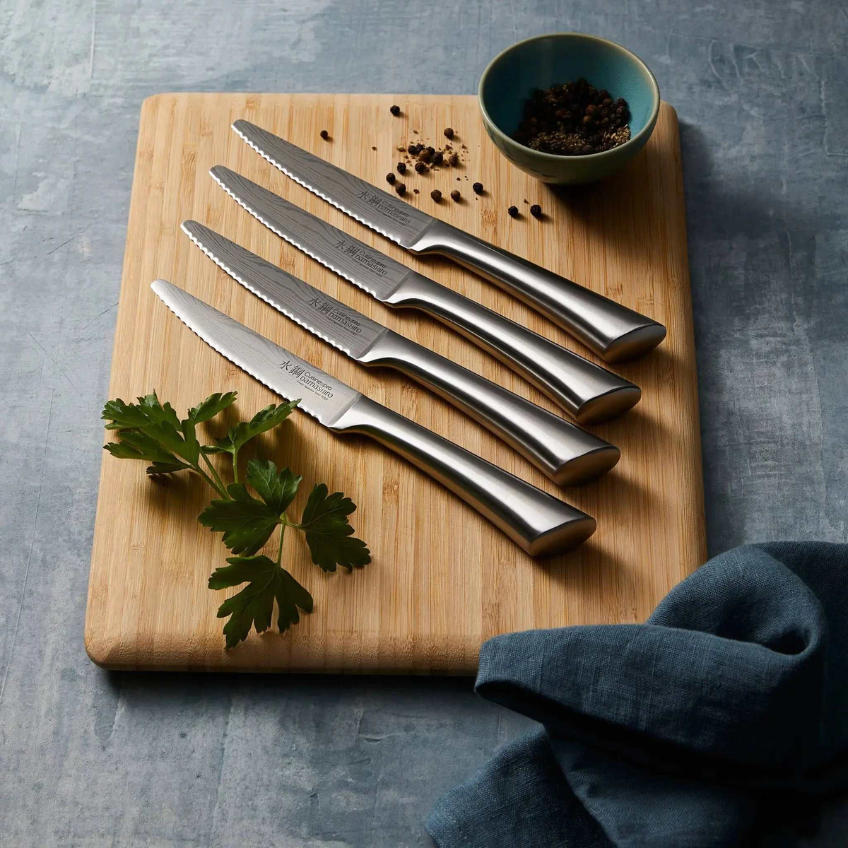 Ensemble de 4 couteaux à steak Damashiro® 11,5 cm - Cuisine::pro® Cuisine::pro®