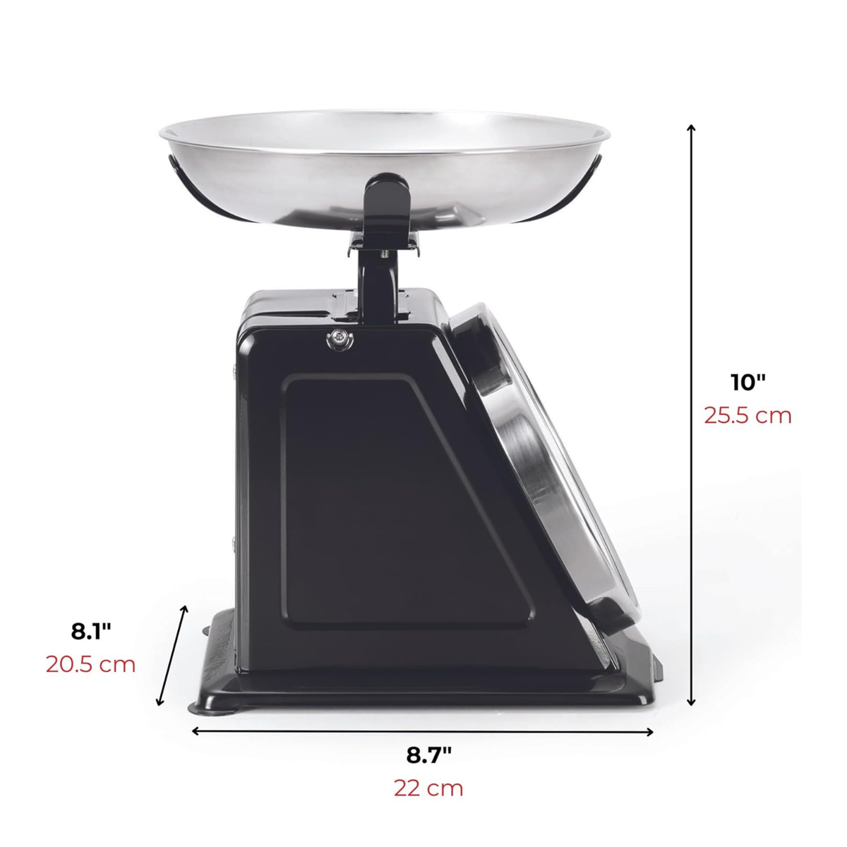 Balance de cuisine mécanique rétro avec bol inox 5 kg – Starfrit