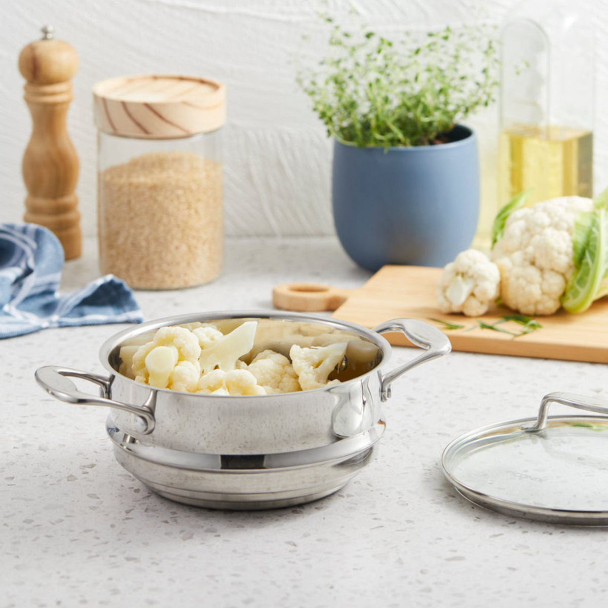 Panier à étuver avec couvercle 7" iconiX - Cuisine::pro® Cuisine::pro®