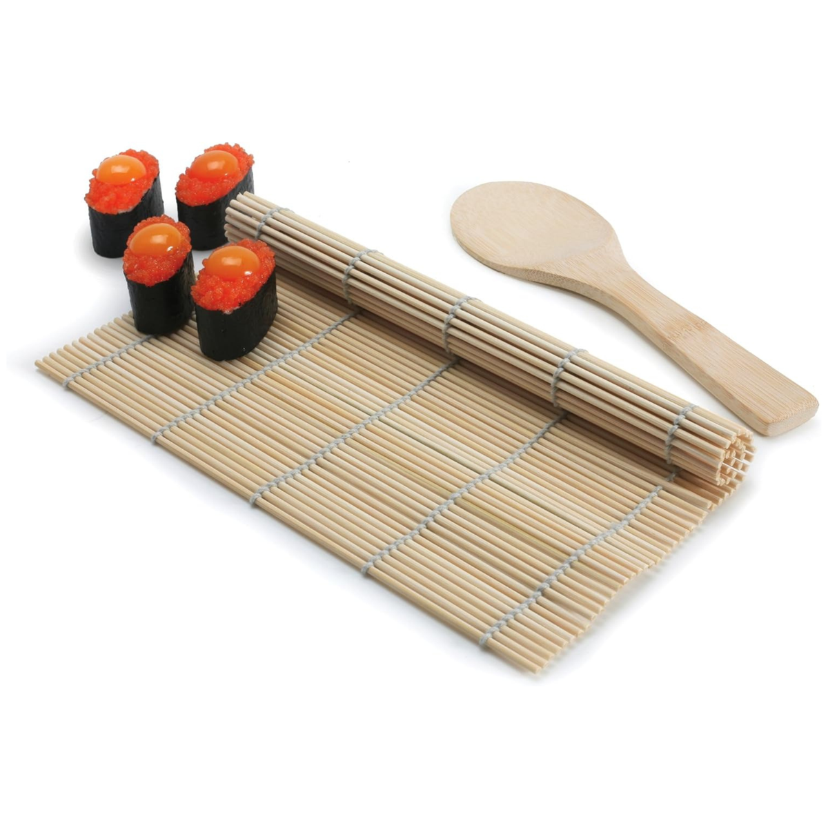 tapis sushi bambou avec spatule