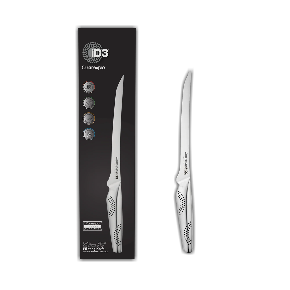 couteau à filet iD3® sur plan de travail de cuisine