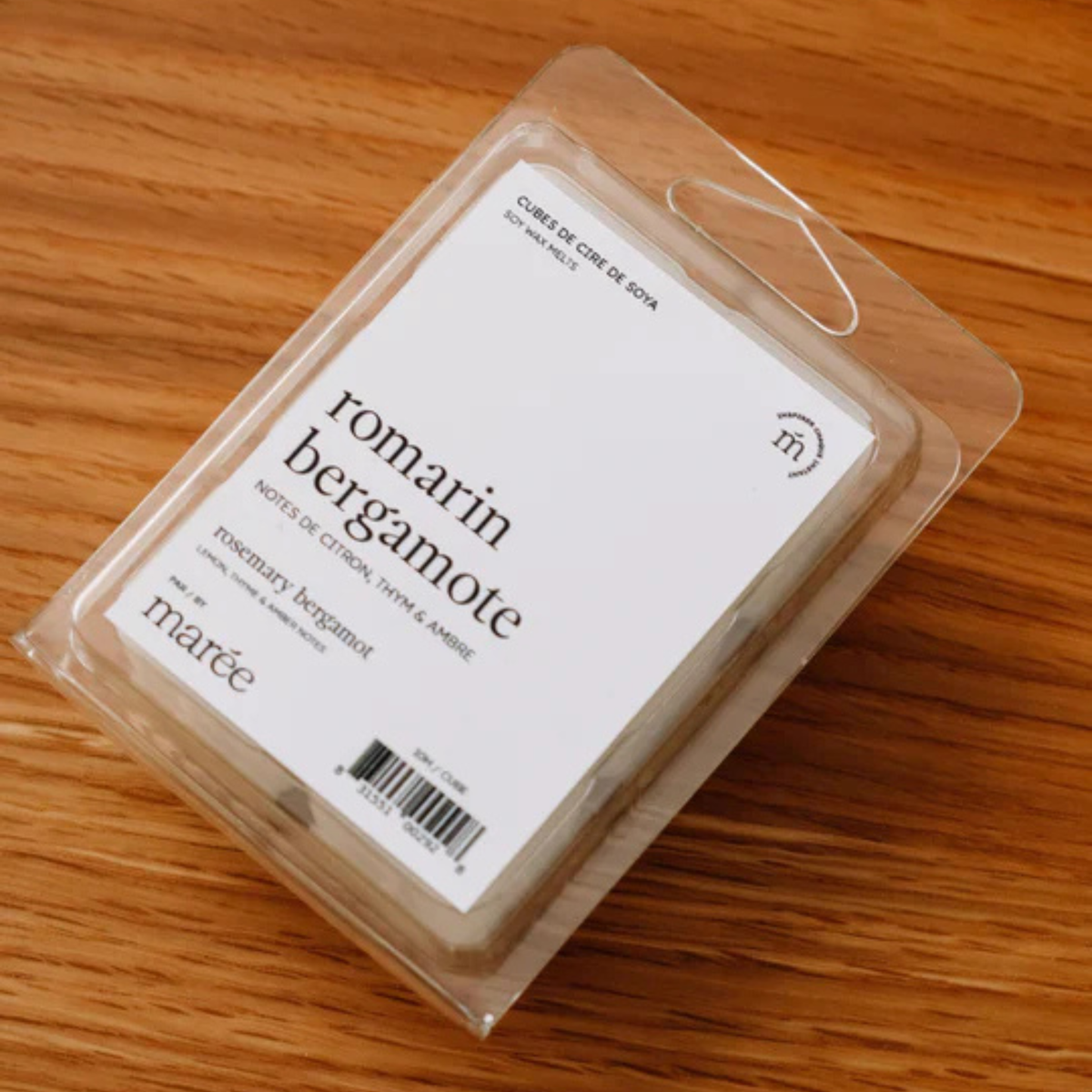 Cubes de cire de soya Romarin bergamote pour diffuseur 74 ml – Marée Chandelles