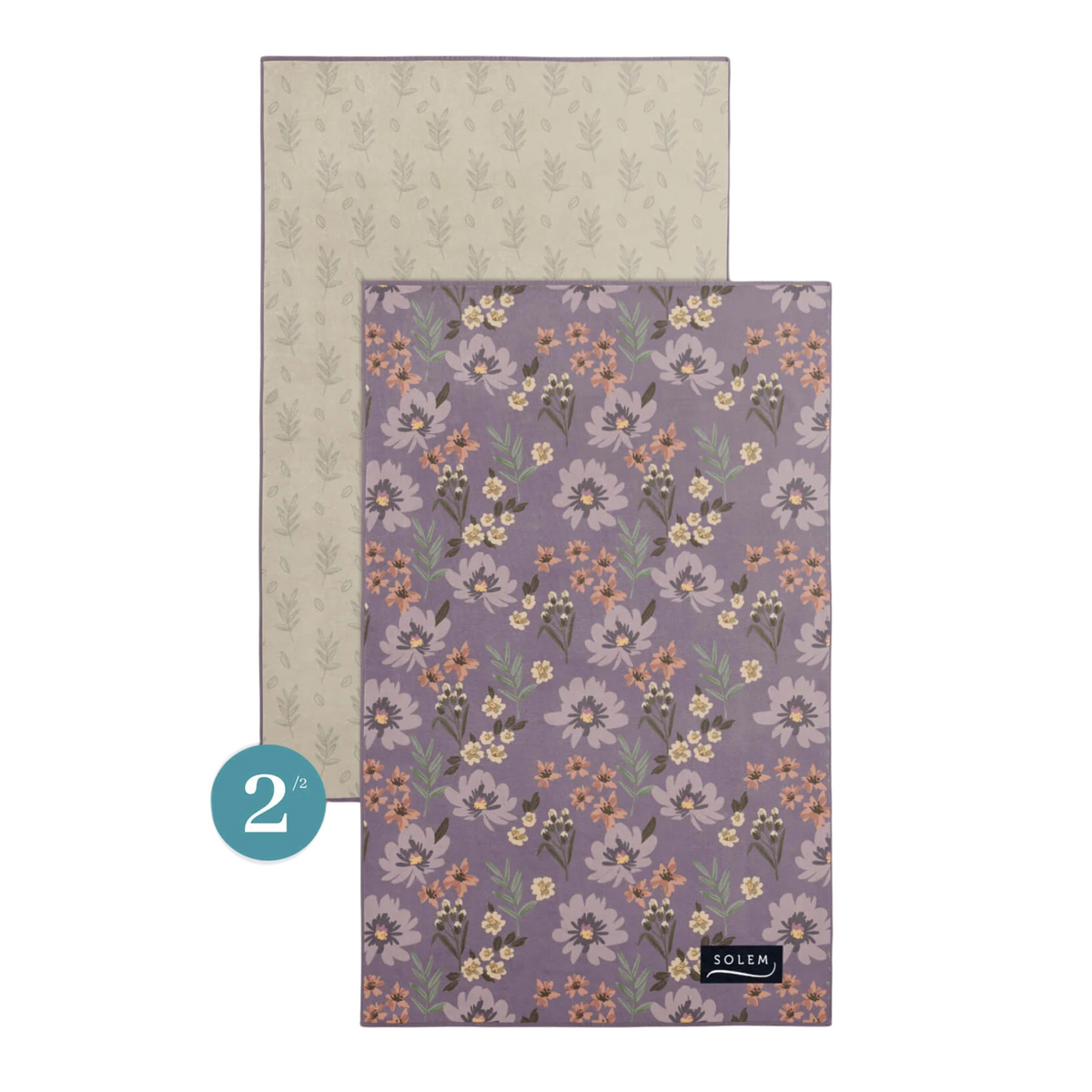 Ensemble de 2 linges à vaisselle Douce Floraison - Solem Solem