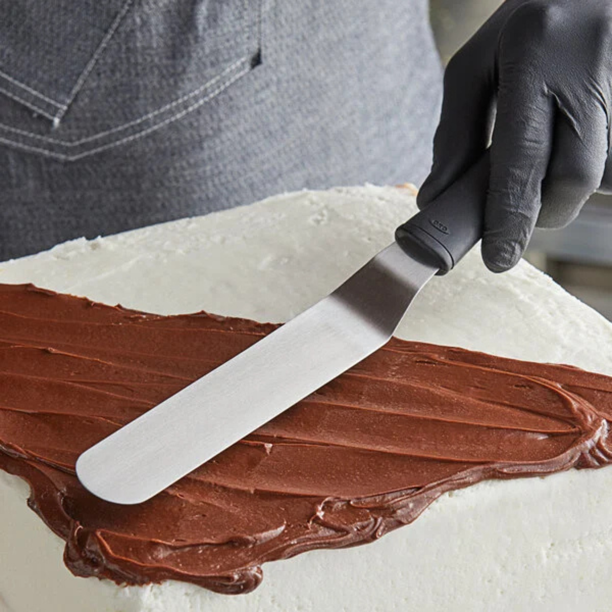 détail lame flexible acier inoxydable spatule