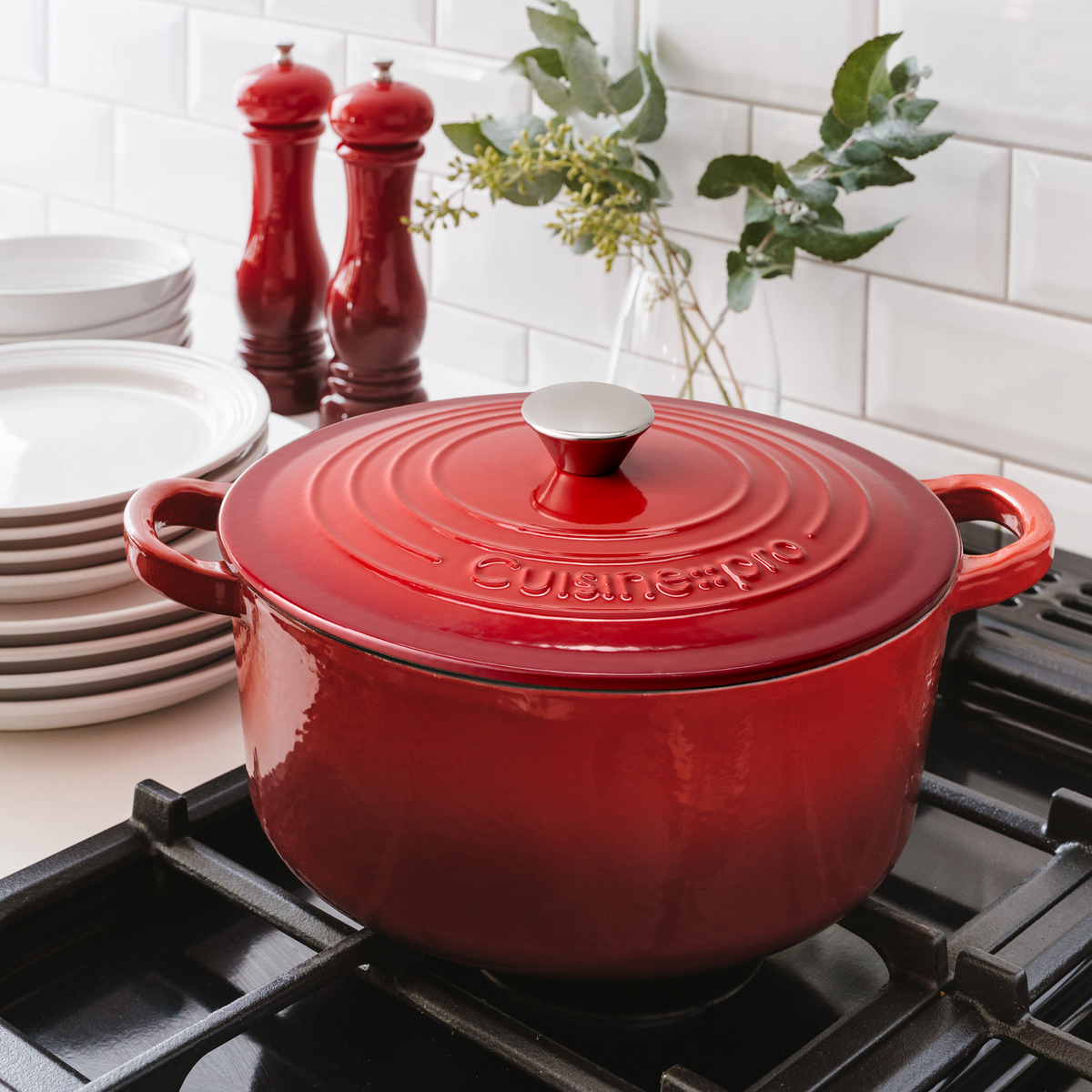 Cocotte ronde en fonte rouge LE CONNOISSEUR™ 6,3 L - Cuisine::pro® Cuisine::pro®