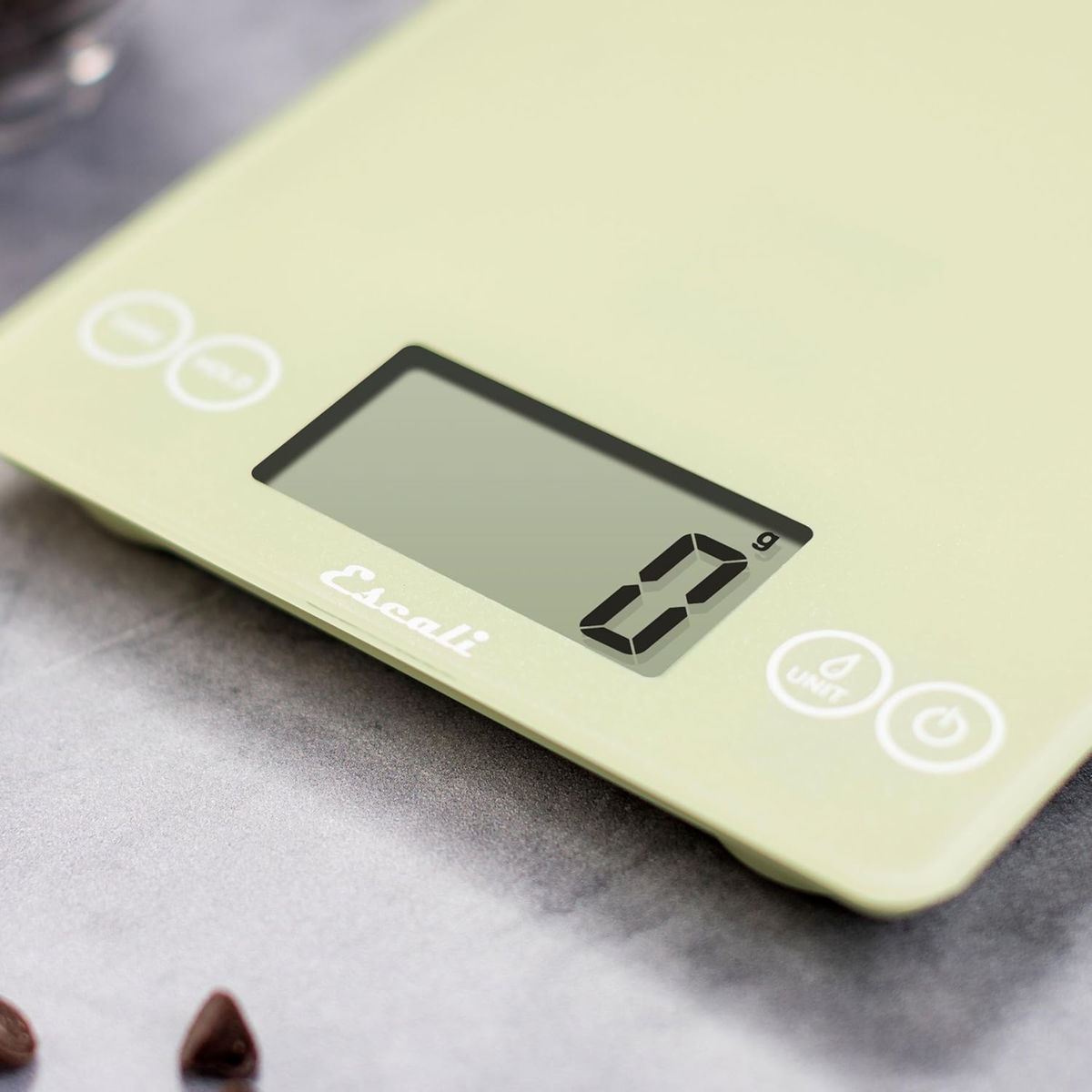 Balance de cuisine numérique en verre Arti verte 15 lb – Escali 