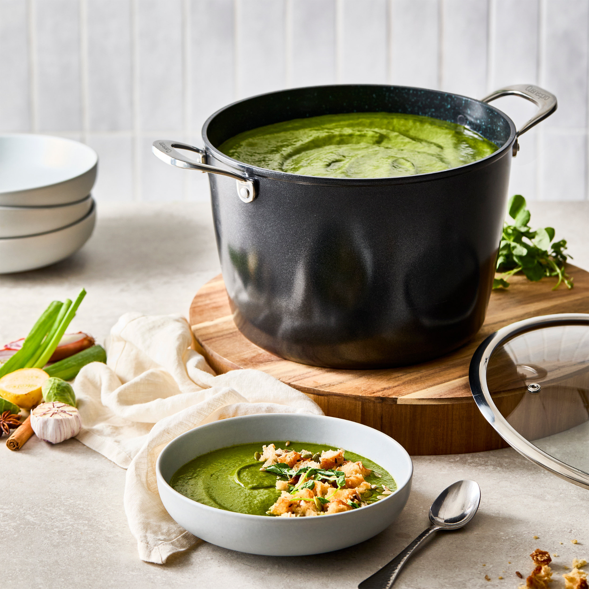 Marmite en aluminium forgé avec couvercle GREEN STONE™ 26 cm – Cuisine::pro® Cuisine::pro®