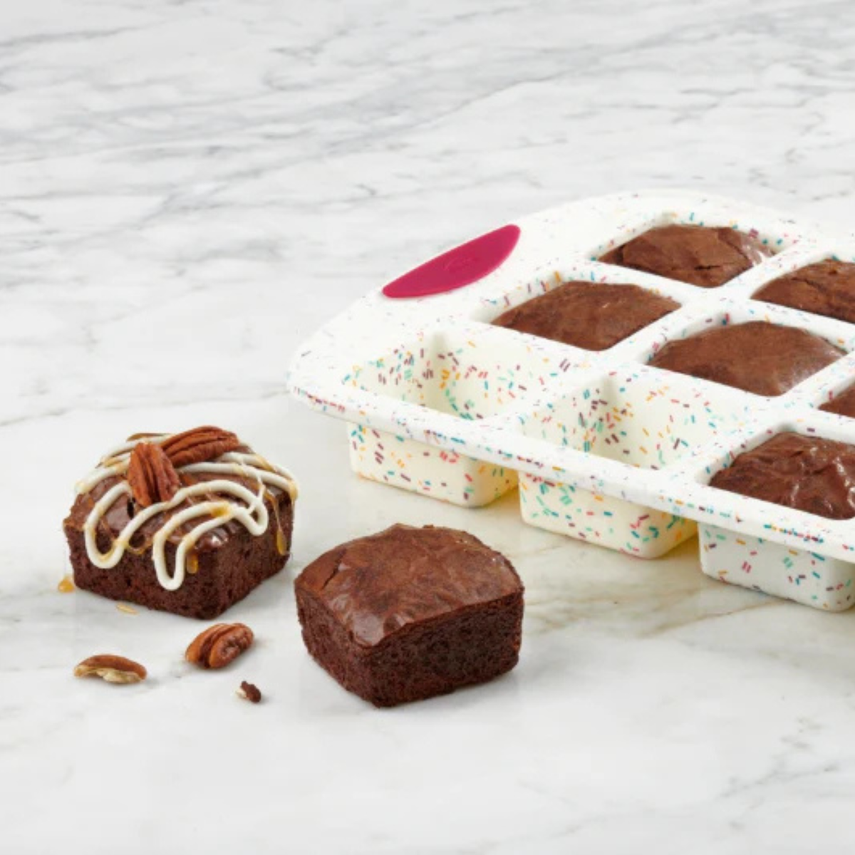 Moule à 12 brownies en silicone Confetti – Trudeau