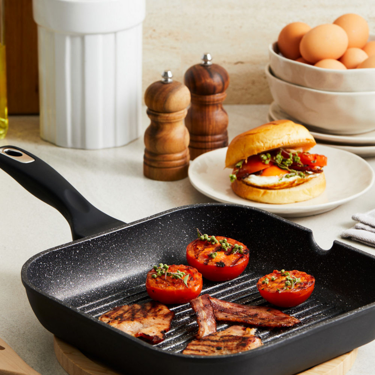 Poêle à griller 11" GRANITE - Cuisine::pro® Cuisine::pro®