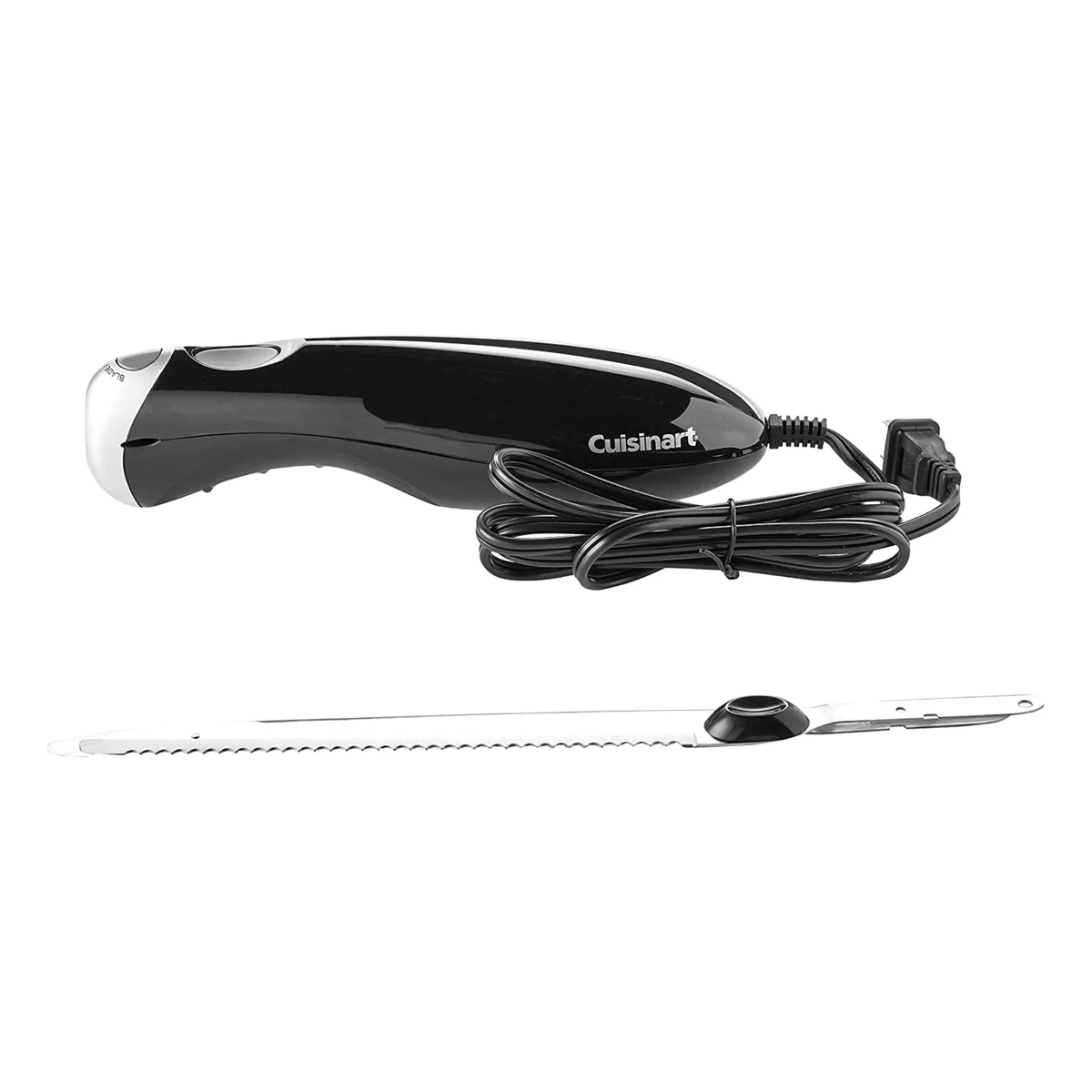 Couteau électrique Cuisinart avec lame dentelée en acier inoxydable et manche ergonomique antidérapant