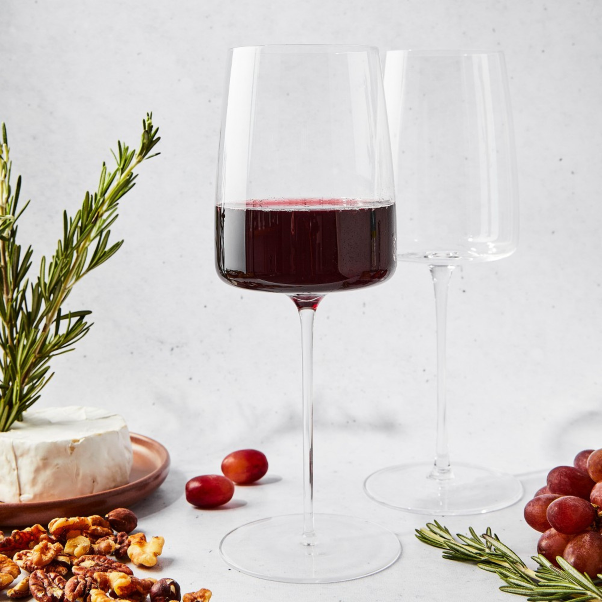 Set of 2 lead-free crystal red wine glasses Bouquet 510 ml – Brilliant