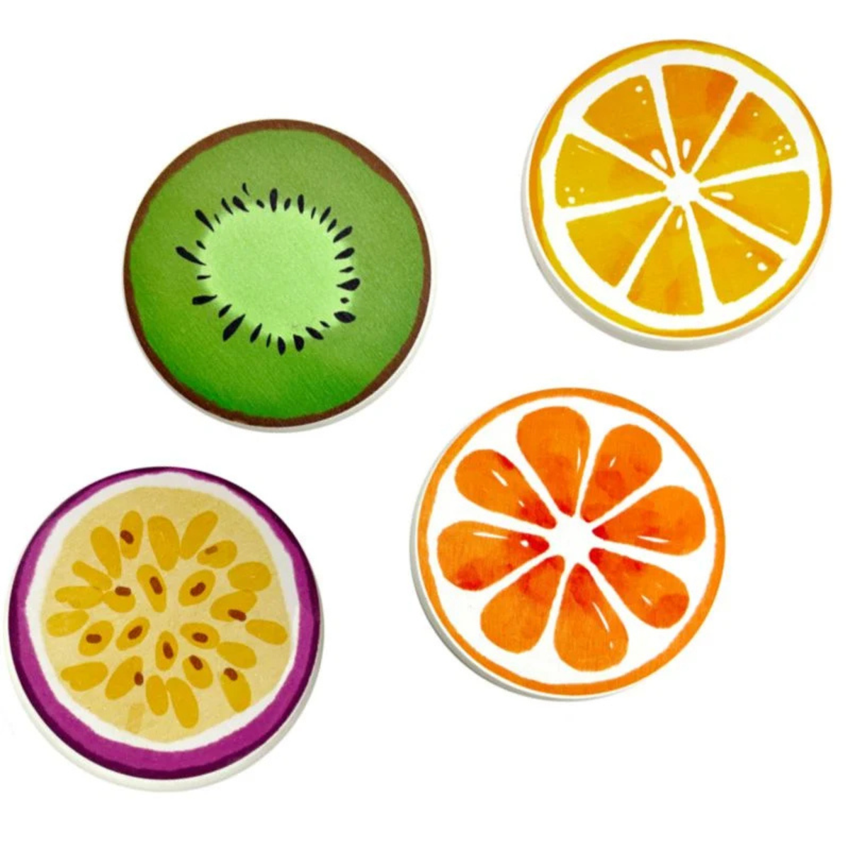 Ensemble de 4 sous-verres Fruits 10 cm – BIA