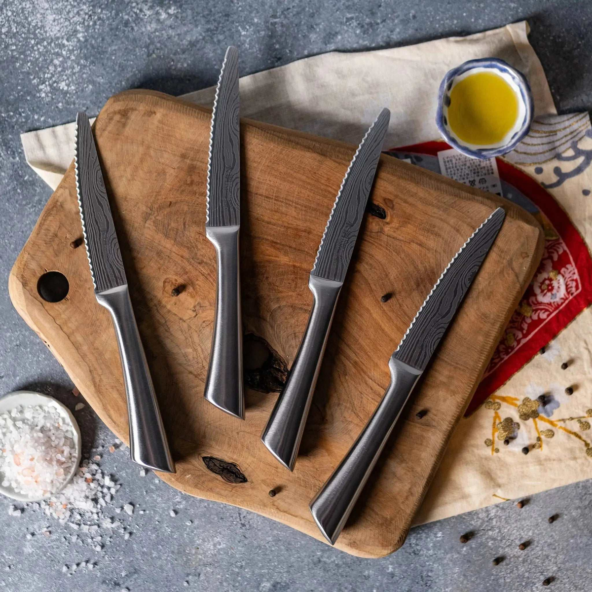 Ensemble de 4 couteaux à steak Damashiro® 11,5 cm - Cuisine::pro® Cuisine::pro®