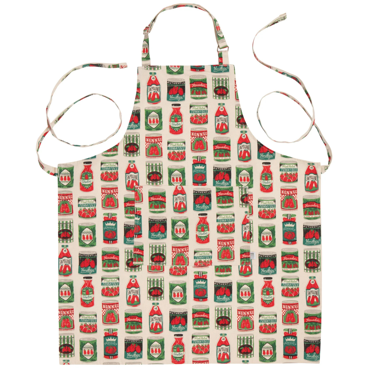 Tablier de chef en coton motif tomates Pomodori - Danica Danica