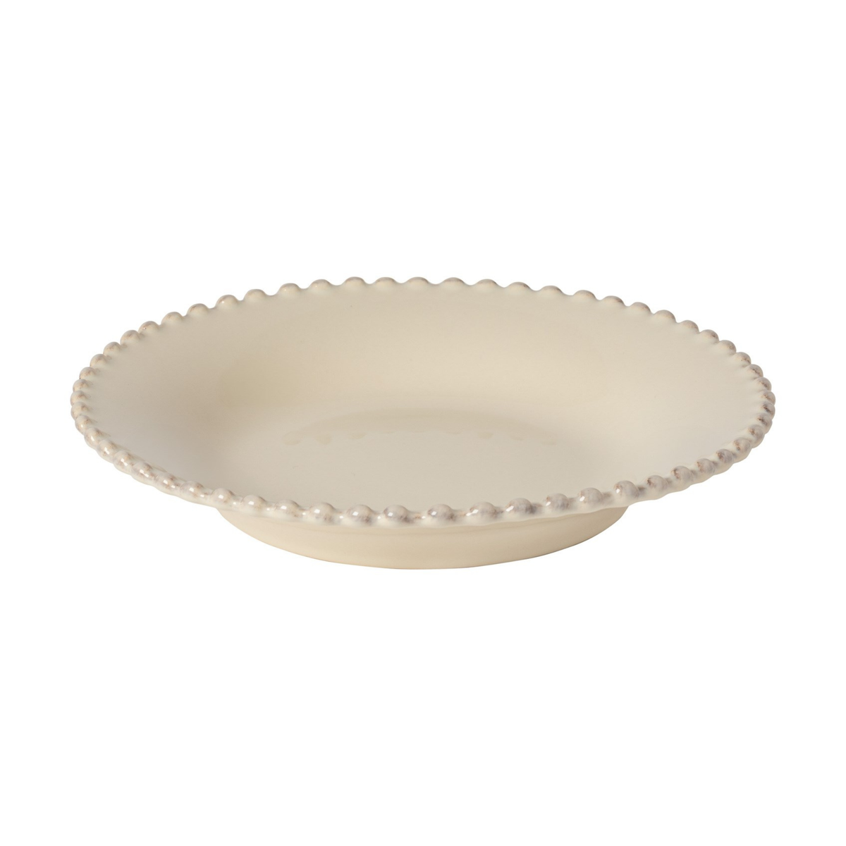 Assiette creuse à soupe et pâtes en grès Pearl crème 24,2 cm – Costa Nova