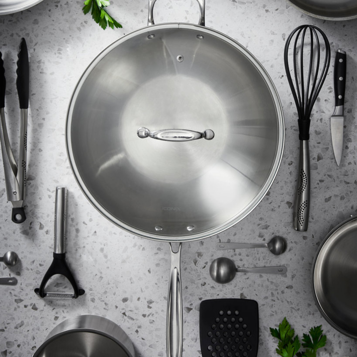 Wok avec couvercle 12.5" iconiX - Cuisine::pro® Cuisine::pro®