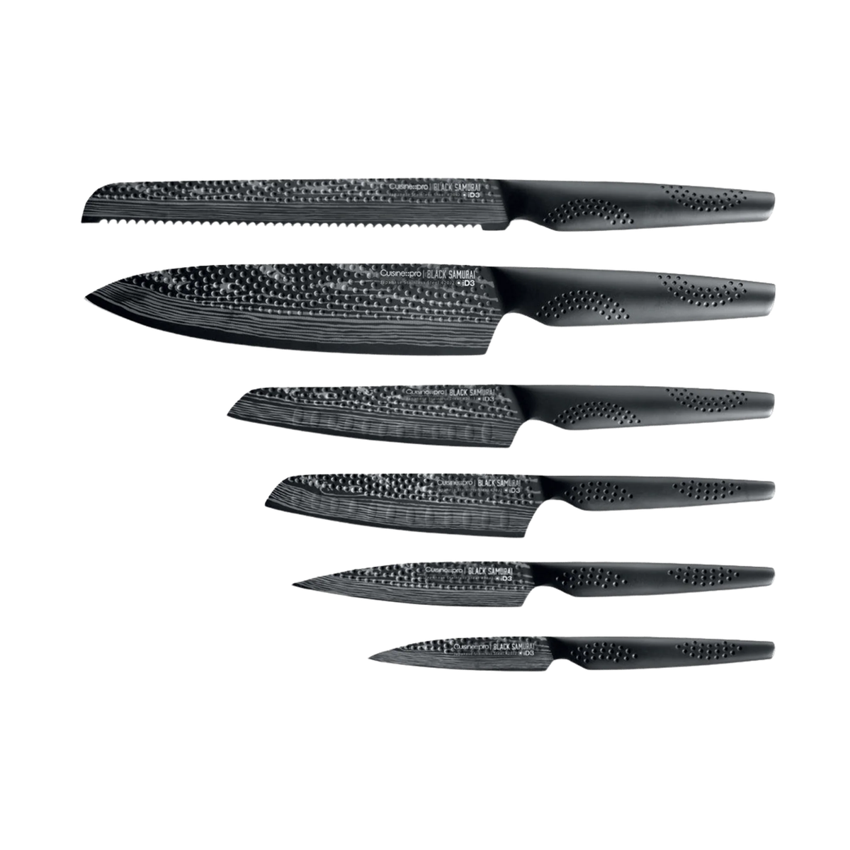 Bloc de couteaux Sakai iD3 BLACK SAMURAI™ 7 pièces – Cuisine::pro® 