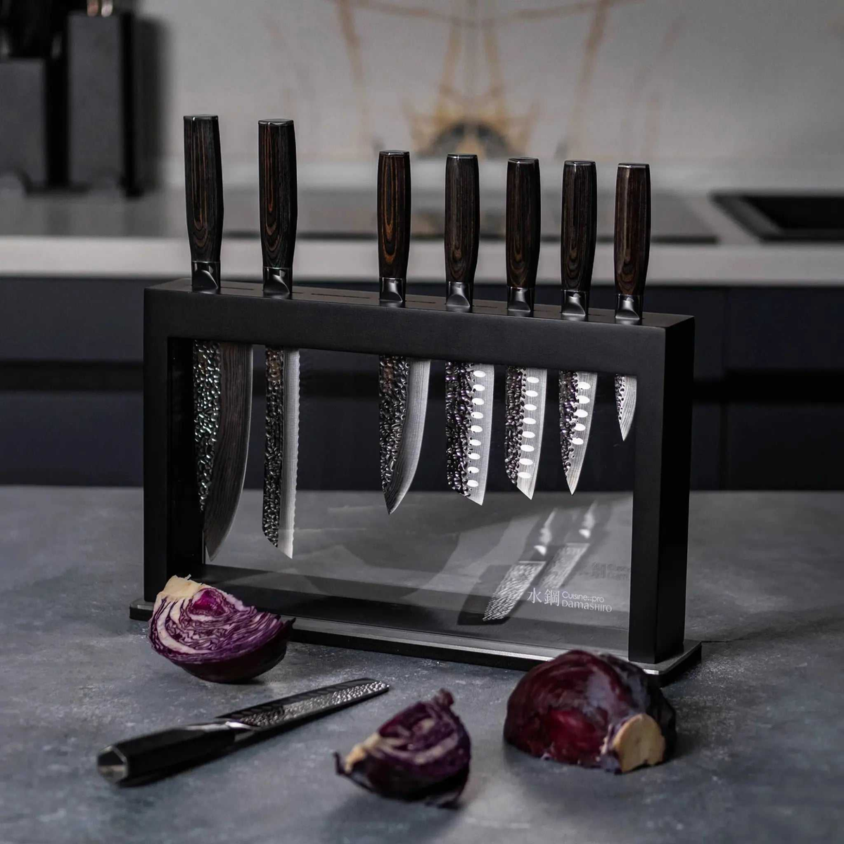 Bloc de couteaux Hisa Damashiro EMPEROR® 9 pièces – Cuisine::pro Cuisine::pro®