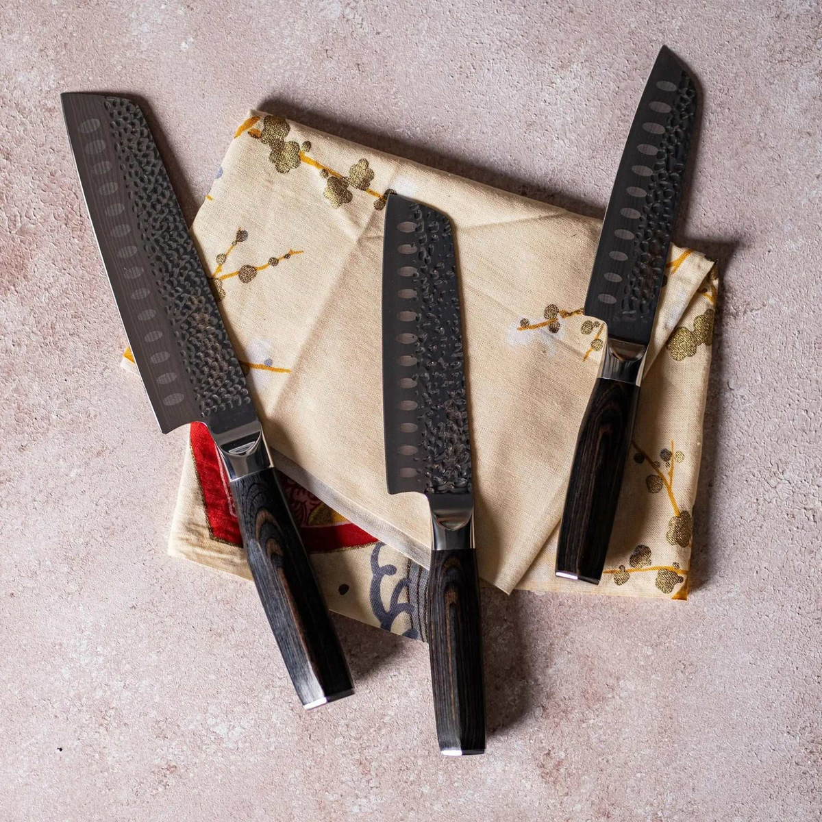 Ensemble de 3 couteaux Santoku Damashiro EMPEROR® - Cuisine::pro® Cuisine::pro®