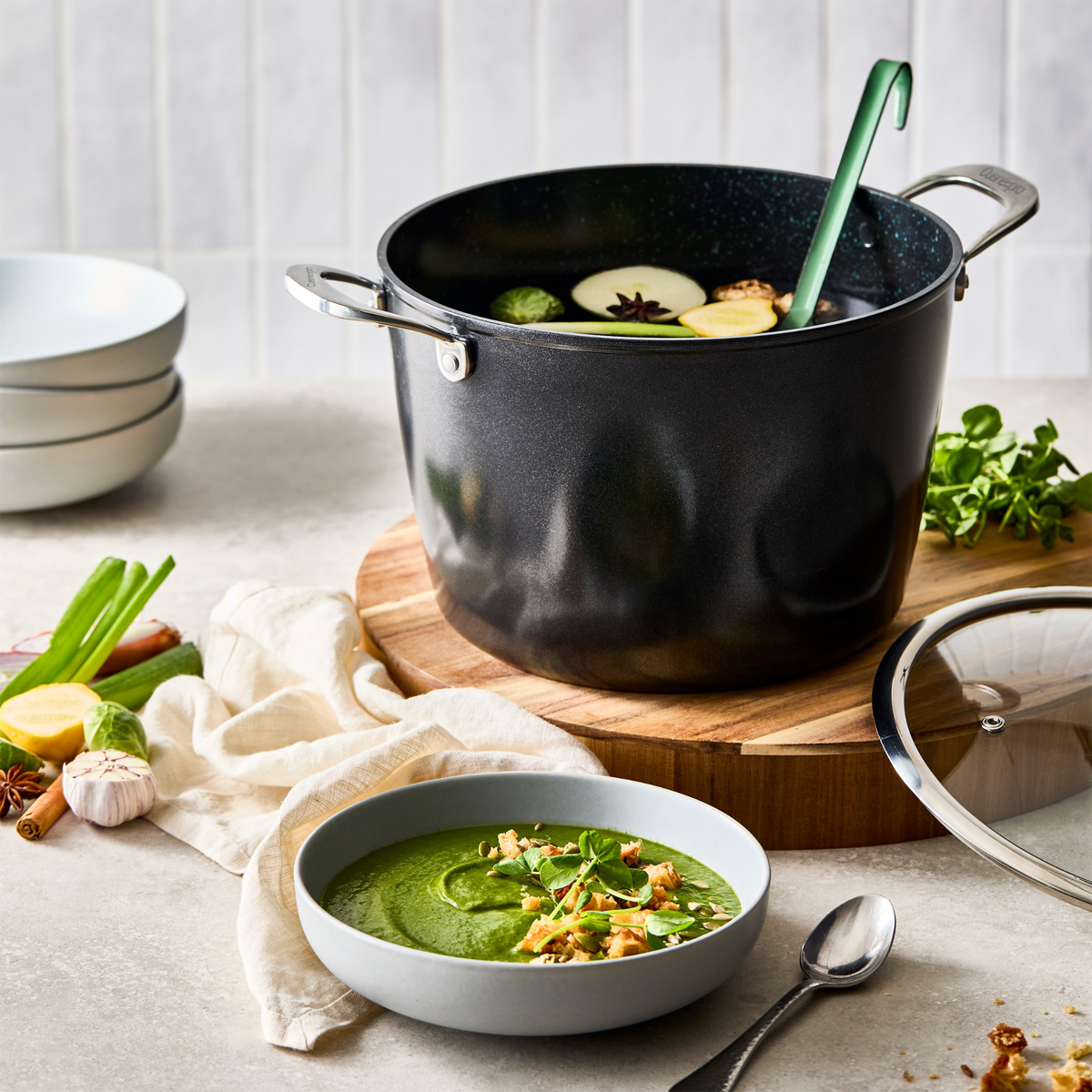 Marmite en aluminium forgé avec couvercle GREEN STONE™ 26 cm – Cuisine::pro® Cuisine::pro®